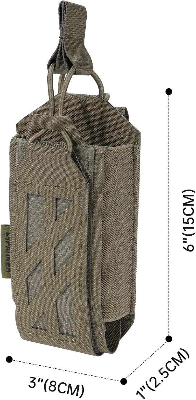 EXCELLENT ELITE SPANKER Tactical Universal Radio Holster Holder Molle Radio Pouch Adjustable for Duty Belt,Vest for Two Ways Walkie Talkie