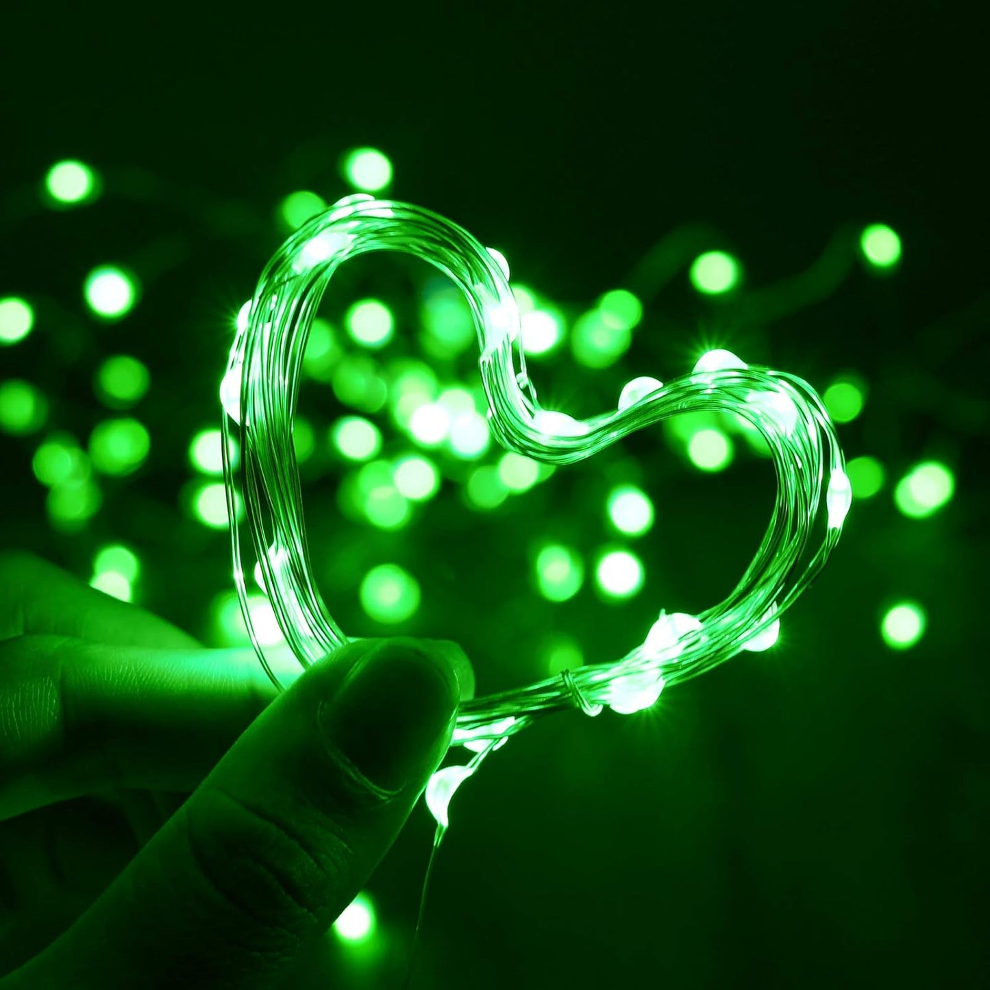 XINKAITE Waterproof LED Fairy String Lights - Starry DIY Decoration for Indoor & Outdoor Parties, Christmas, Holidays (10FT/3Meters, Green)