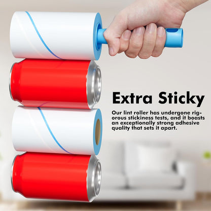 Lint Rollers for Pet Hair Extra Sticky, 1200 Sheets Mega Value Set Lint Rollers for Pet Hair Removal, Dog and Cat Lint Remover for Clothes, Furniture, Carpet