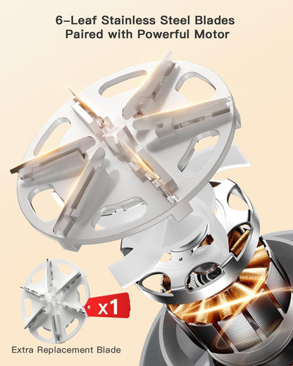 coldSky Rechargeable Fabric Shaver, Lint Shaver with Digital Display, Sweater Shaver with 6-Leaf Blades and Safety Lock, 3-Speeds Defuzzer Remove Fuzz, Pills from Clothes, Furniture, Sofa, White