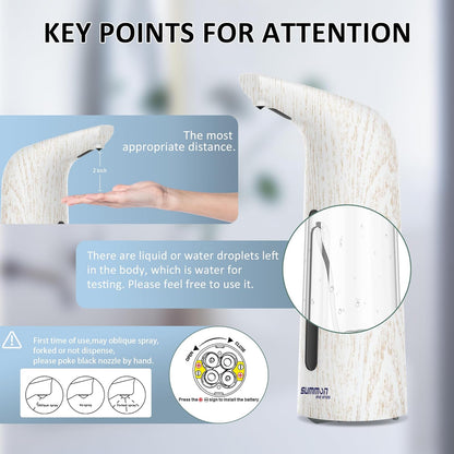 Automatic Soap Dispenser Touchless,400ML Hand & Dish Countertop Electric Liquid Dispenser with Sensor,4 Gear Adjustable Waterproof Battery Operated Kitchen Auto Soap Pump