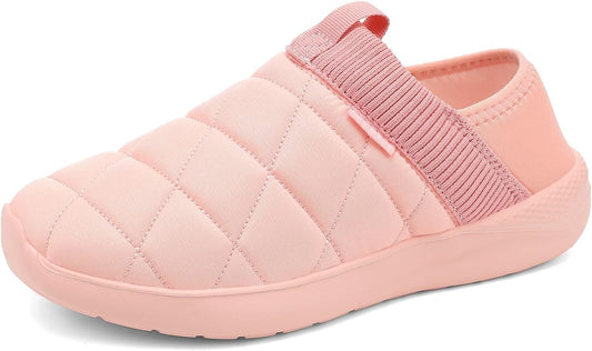 KUBUA Slippers for Men and Womens Indoor House Shoes Plush Slip on Outdoor Garden Loafers