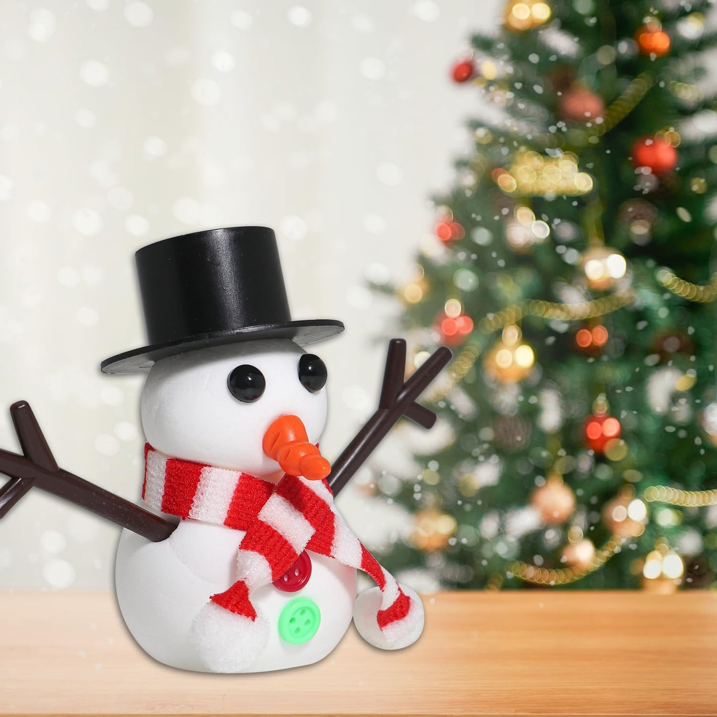 Build a Snowman Kit - Christmas Crafts, Modeling Clay DIY Kit, Creative Kids Air Dry Modeling Clay, Xmas Holiday Party Decor Gift