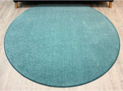 KOECKRITZ Soft and Colorful Kids Classroom Area Rugs (Passes Flammability Pill Test) Many Sizes and Bright Colors to Select from (11' Round, Surf)