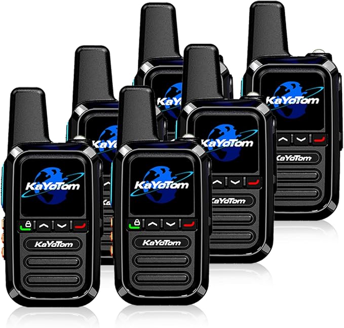 6 Pack Global Walkie Talkie-Unlimited Distance Walkie Talkie-Long Distance walkie Talkie with Clear Audio for Truck Drivers to Communicate remotely During Logistics Operations(SIM Card Included)