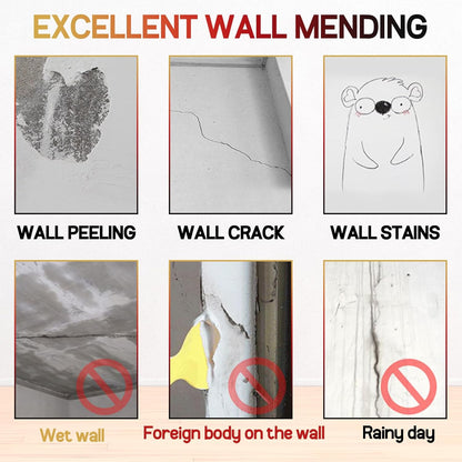 Drywall Patch Repair Kit with Scraper, Wall Spackle Repair Paste, Wall Mending Agent Quick and Easy Solution to Fill The Holes for Home Wall, Plaster Dent Repair and Wood Scratch Repair