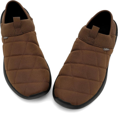 KUBUA Slippers for Men and Womens Indoor House Shoes Plush Slip on Outdoor Garden Loafers