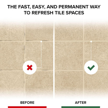 X-Protector Water Based Grout Marker - 2 PCS with 8 Tips, Cream