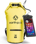Earth Pak Waterproof Dry Bag with Zippered Pocket - Waterproof Dry Bag Backpack Keeps Gear Dry