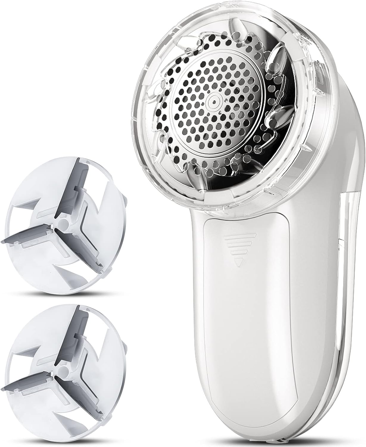 Bymore Fabric Shaver, Lint Remover, Lint Shaver Defuzzer Sweater Shaver for Clothes and Furniture with AC Adapter Pill Fuzz Remover-White