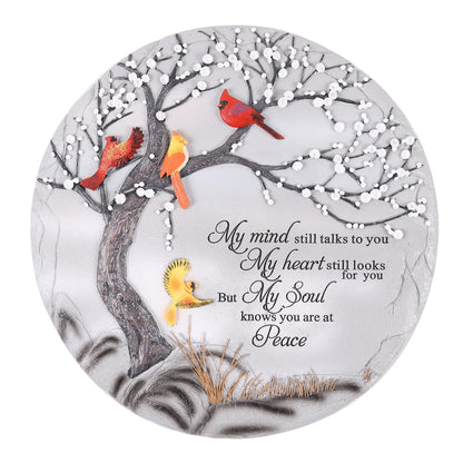 Cardinal Memorial Graden Stones, Garden Stones in Memory of Loved Ones, Memorial Gifts for Loss of Mother Father, Memorial Stepping Stones for Outdoor Decor, Memorial Gifts
