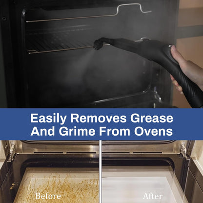 Steam Cleaner with 24-Piece Attachments, Multipurpose Steamer Mop for Home, Floor, Car, Grout, Tile, Furniture, Carpet, Couch, Window, Wall, Upholstery, Oven Grease, Canister, 1.5L Tank