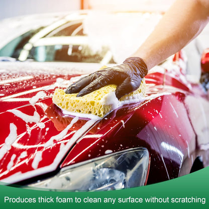 2-Set Kitchen Sponges, Condense Eco Cellulose Non-Scratch Scrub Heavy Sponge for Kitchen/Household/Bathroom, Clean Tough Messes Dish Scrubber [Multicolor]