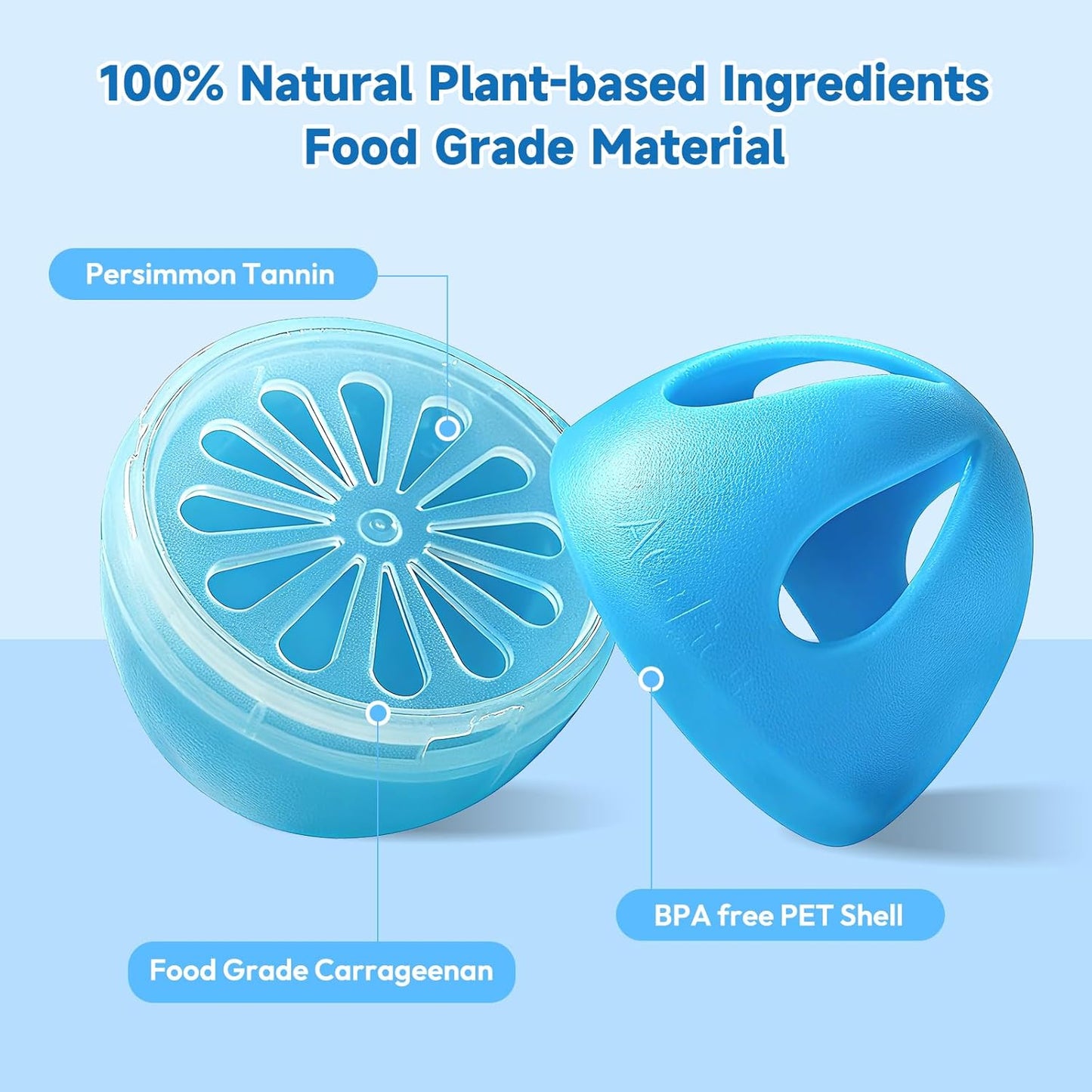 Refrigerator Deodorizer 3 Pack, Natural Plant Fridge Deodorizer More Effective Than Baking Soda, Long-Lasting Odor Eliminator for Refrigerator, Air Freshener for Kitchen, Shoe Cabinet, Pet Areas