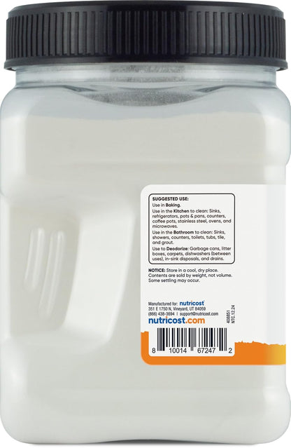 Nutricost Baking Soda (2 LBS) - For Baking, Cleaning, Deodorizing, and More (Pantry)