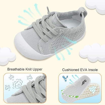 JIASUQI Baby Shoes for Toddler Boys Girls Sneakers Slip on Walking Shoes for Babies