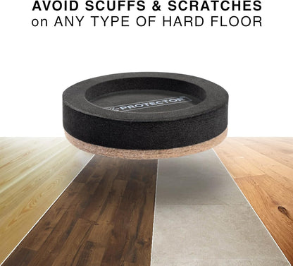 Felt Furniture Sliders for Hardwood Floors X-PROTECTOR 8 PCS 3 ½” - Furniture Slider with Unique Design - Heavy-Duty Furniture Movers for Hard Surfaces - Felt Sliders - Move Your Furniture Easily!