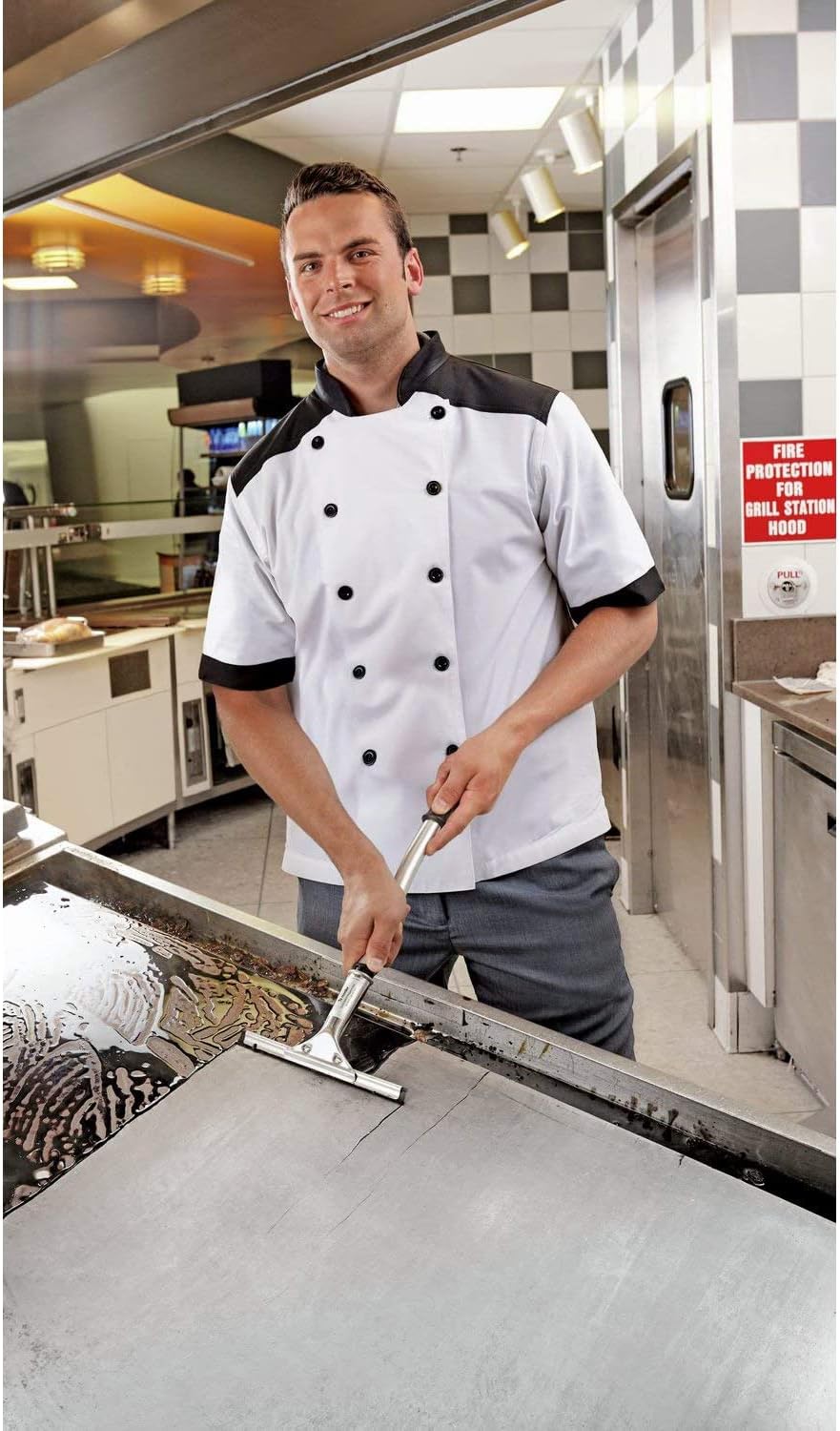 3M Scotch-Brite Griddle Cleaning, Quick Clean Heavy Duty Scour Pad, 4 in x 5.25 in, 6 Pads/Pack, For Baked On Food and Cooking Oils, Use on Hot or Cool Griddle