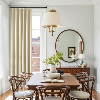 KangBang Soft Cream 92 Inch Pinch Pleat Curtains Room Darkening Luxury Modern Decor for Nursery Bedroom, Pinch Pleated Privacy Assured Window Curtains for Living Room with Hooks,40x92 Inch,2 Panels