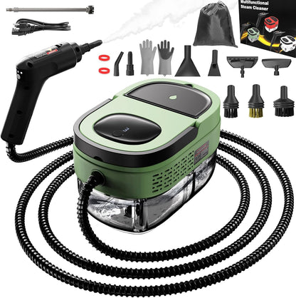 Handheld Steam Cleaner for Home, 2500W High Pressure Steam Cleaner for Car Detailing, 3 Steam Levels, 1600Ml Tank, High Heat Steamer for Bed Bugs, Couch, Furniture, Kitchen, Bathroom