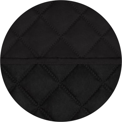 PureFit Reversible Quilted Sofa Cover, Water Resistant Slipcover Furniture Protector, Washable Couch Cover with Non Slip and Elastic Straps for Kids, Pets (Oversized Sofa, Black/Black)