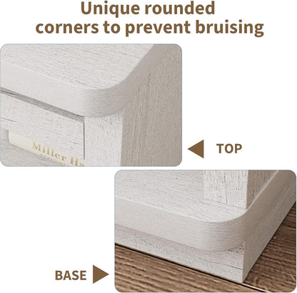 Rresyet 5 Tier Bookcase with Flip-Flop Design, 71" x 37" x 16" Wooden Book Shelf, Extra Bookshelf Storage Organizer, Display Standing Shelf Unit for Home Office, Living Room, Study Room (White)