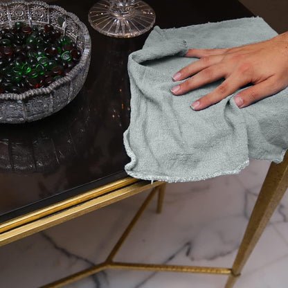 Avalon Towels Cotton Shop Rags – (Pack of 100) Size 12x14 Inches Cleaning Rags – Absorbent Shop Towels and Multipurpose Cleaning Towels for Automobiles, Industries, Garage and Homes (Grey)