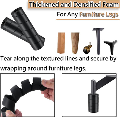 8 Pcs Bed Frame Toe Protectors, Non-Adhesive Bed Frame Leg Covers for Toe Savers, Toe Cushion for Any Furniture Leg - Prevents Toe Injuries from Hitting Hard Furniture Legs