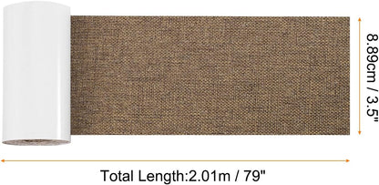Repair Patches Repair Tape Self-Adhesive DIY Repair Patch Linen Gear Patch for Sofa, Furniture, Chair, Clothing,Tents,3.5x79 Inch,Brown
