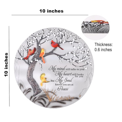 Cardinal Memorial Graden Stones, Garden Stones in Memory of Loved Ones, Memorial Gifts for Loss of Mother Father, Memorial Stepping Stones for Outdoor Decor, Memorial Gifts