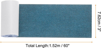 Repair Patches Repair Tape Self-Adhesive DIY Repair Patch Linen Gear Patch for Sofa, Furniture, Chair, Clothing,Tents,3x60 Inch,Dark Blue