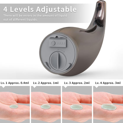 Automatic Liquid Soap Dispenser,300ML Touchless 4 Gear Adjustable, Countertop Electric Battery Operated Hand Soap Dispenser with Sensor for Bathroom,Kitchen,Office（Red Copper）