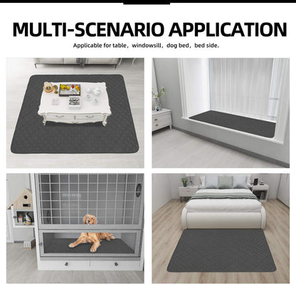 Easy-Going Sectional Couch Covers for Dogs L Shape Sofa Cover Reversible Sofa Slipcover Chaise Lounge Cover Furniture Protector Cover for Pets Dog Cat (42 x 68 inches, Dark Gray/Dark Gray)