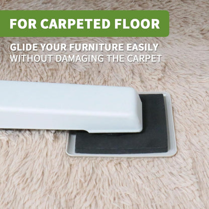 Furniture Sliders for Carpet 8 PCS - 5 inch Furniture Moving Slider Chair Legs Floors Protectors Square Furniture Movers Sliders – Move Your Furniture Easy & Safely(for Carpet)