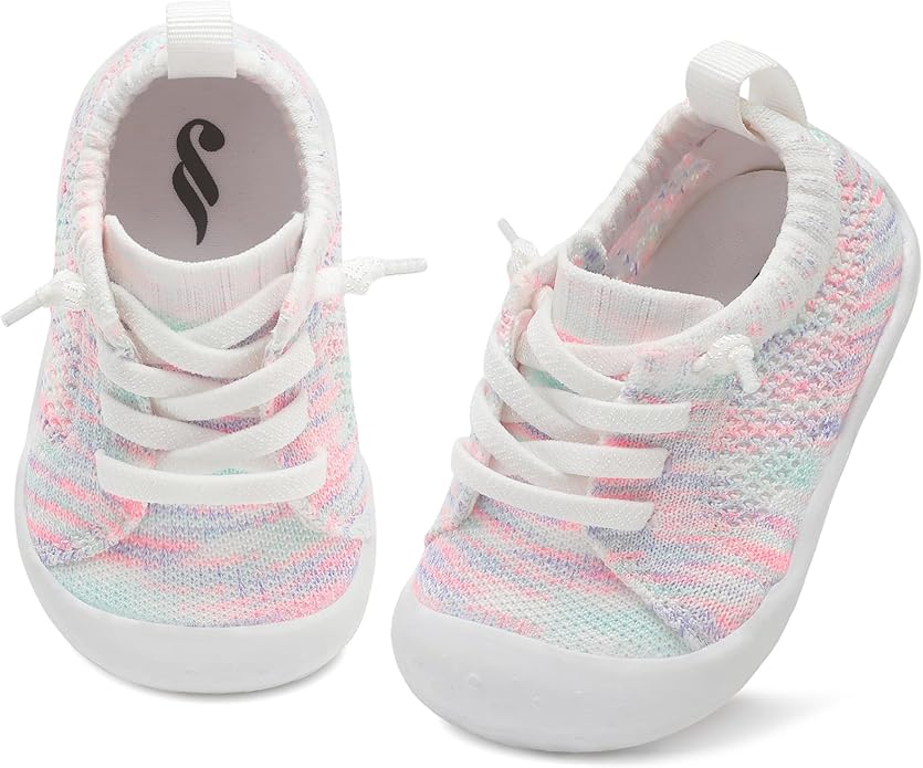JIASUQI Baby Shoes for Toddler Boys Girls Sneakers Slip on Walking Shoes for Babies