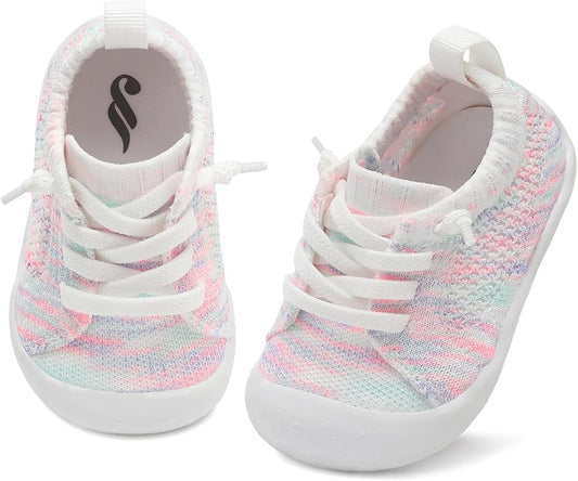 JIASUQI Baby Shoes for Toddler Boys Girls Sneakers Slip on Walking Shoes for Babies