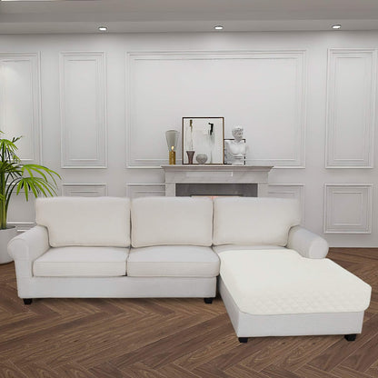 Easy-Going Sectional Couch Covers for Dogs L Shape Sofa Cover Reversible Sofa Slipcover Chaise Lounge Cover Furniture Protector Cover for Pets Dog Cat (42 x 68 inches, Ivory/Ivory)
