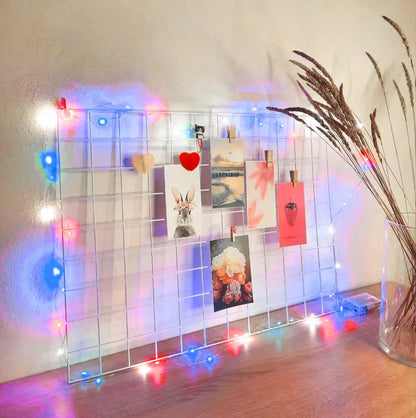 4th of July Decorations, 4-Pack Red White and Blue Fairy Lights Battery Operated with Timer, Waterproof 16FT 50 LED Starry String Lights Indoor Outdoor for Independence Day Memorial Day DIY Home Decor