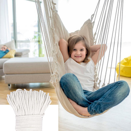 328 Feet Cotton Clothes line Rope-Premium Diameter 7/32 Inch Cotton Rope for Heavy Duty Outdoor Use- Perfect for Laundry Line Dryer, Camping Travel & Home Use DIY Rope