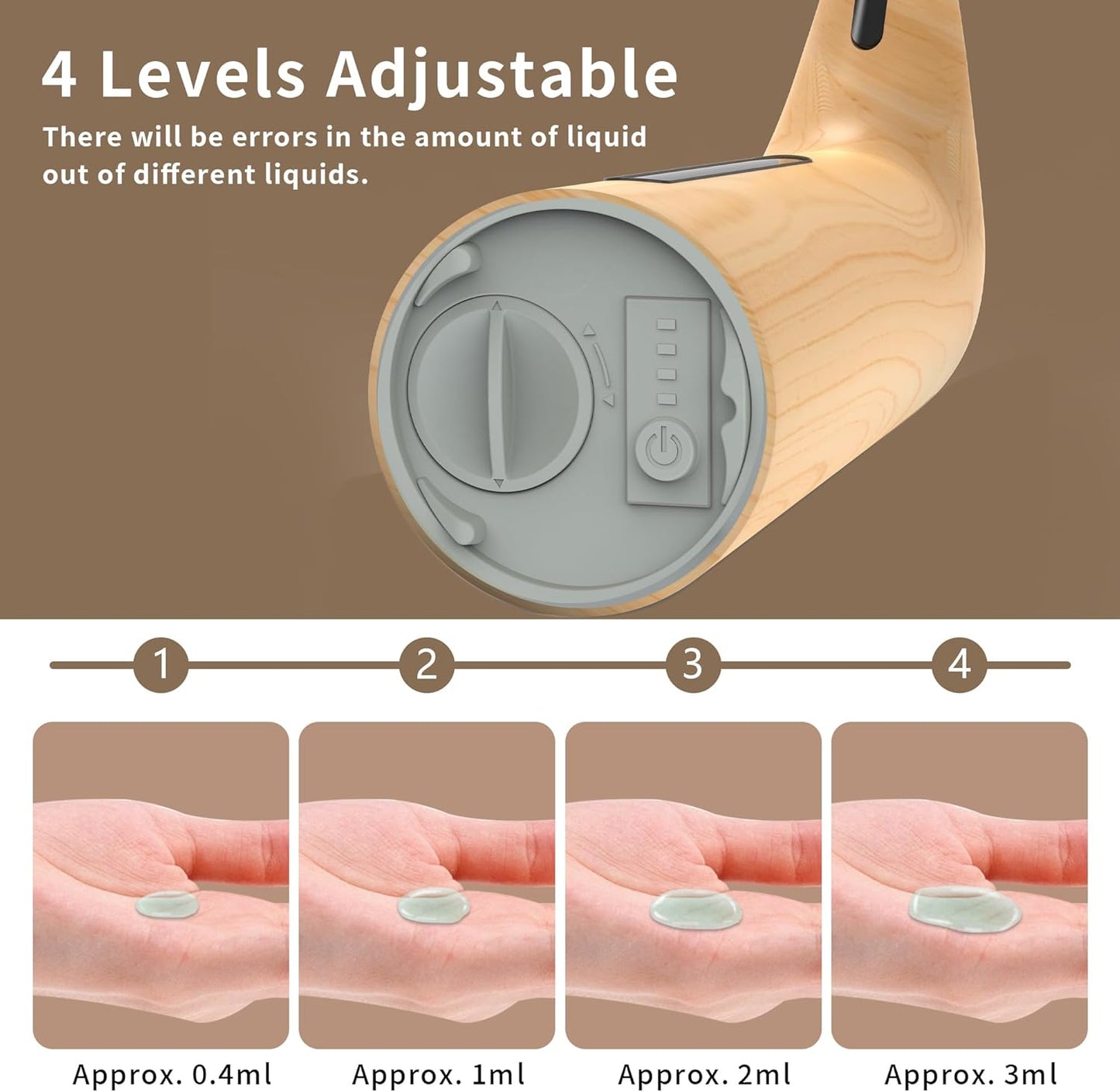 Automatic Liquid Soap Dispenser Touchless,400ML Hand & Dish Countertop Electric Dispenser with Sensor,4 Gear Adjustable Waterproof Battery Operated Kitchen Auto Soap Pump