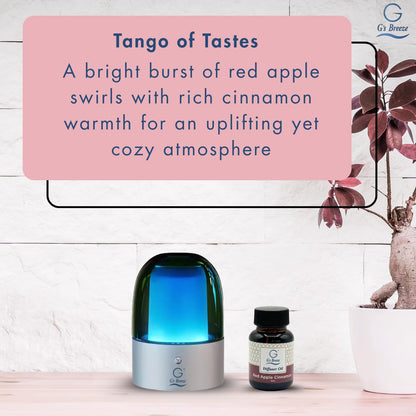 G's Breeze Red Apple Cinnamon Diffuser Oil Refill - Blend of Ripe Apples & Spicy Cinnamon Scent - Transform Any Space with Invigorating Fragrance – Ideal for Home & Office – Long-Lasting Aroma - 60 ML
