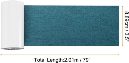 Repair Patches Repair Tape Self-Adhesive DIY Repair Patch Linen Gear Patch for Sofa, Furniture, Chair, Clothing,Tents,3.5x79 Inch,Dark Blue