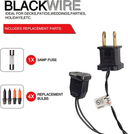 Dazzle Bright Purper and Orange Halloween Lights, 40FT 200 Count Mini String Lights, Waterproof Halloween Decorations for Outdoor Indoor Patio Home Party Garden Yard Decor