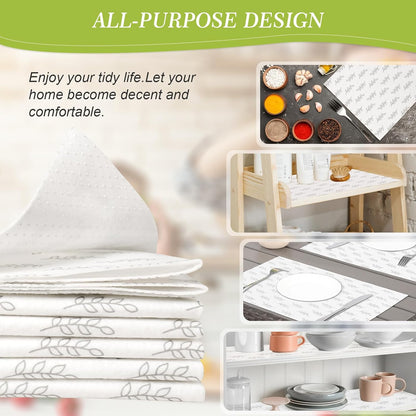 Cooyes 17.7" x 24" Refrigerator Liners Non-Slip Washable Refrigerator Drawer Liners Absorbent Refrigerator Mats Home Kitchen Gadgets Accessories Organization