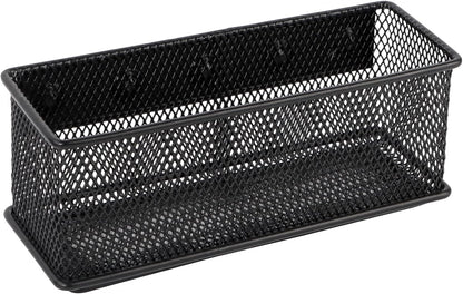 6.29'' × 2.28'' × 2.48 Black Magnetic Basket for Refrigerator Magnetic Locker Organizer for Home Office Accessories, Magnetic Basket for Whiteboard