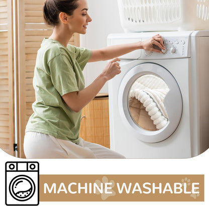 OTOB Couch Covers for Dogs Washable, Non Slip Plush Sofa Cover Kids Pet Friendly Furniture Protector, All Seasons Soft Cozy Fuzzy Sofa Slipcovers Dog Bed Mats (Cream, 31.5" x 63.0'')