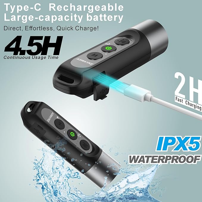 Electronic Whistle Highest IPX5 Maximum Sound 125db Battery 1000mAh Blue for Coaches Teacher, Sports Whistle