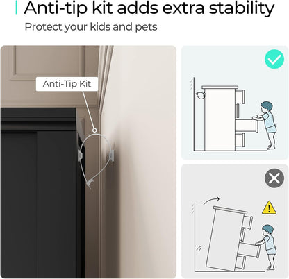 LINSY HOME 9 Drawers Dresser for Bedroom, Wood Modern Farmhouse Drawer Chest, Tall Black Dresser for Closet, Large Dressers with Storage Organizer for Living Room, Closet, Hallway