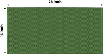 Artoid Mode 100% Cotton Olive Green Waffle Weave Kitchen Dish Cloths, 13x28 Inch Ultra Soft Absorbent Quick Drying Kitchen Dish Towels Set of 4