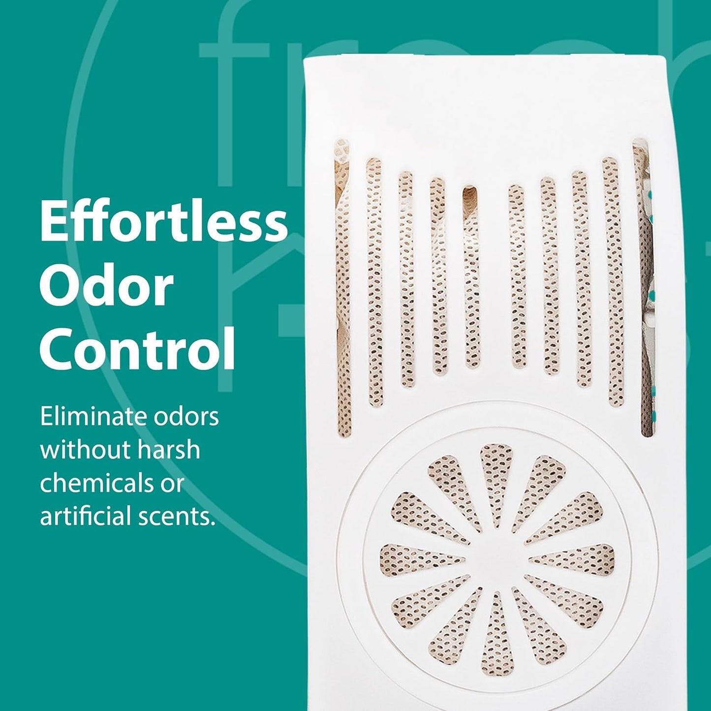 Refrigerator Deodorizer with Zeolites (4-Pack) - Odor Eliminator for Fridge & Freezer - Outshines Baking Soda and Bamboo Charcoal Bags - Long-Lasting, & Safe